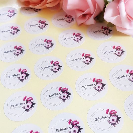 Glossy Sticker Custom Logo Sheets