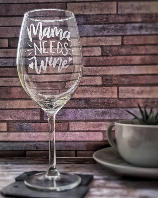 Custom Engraved Wine Glass