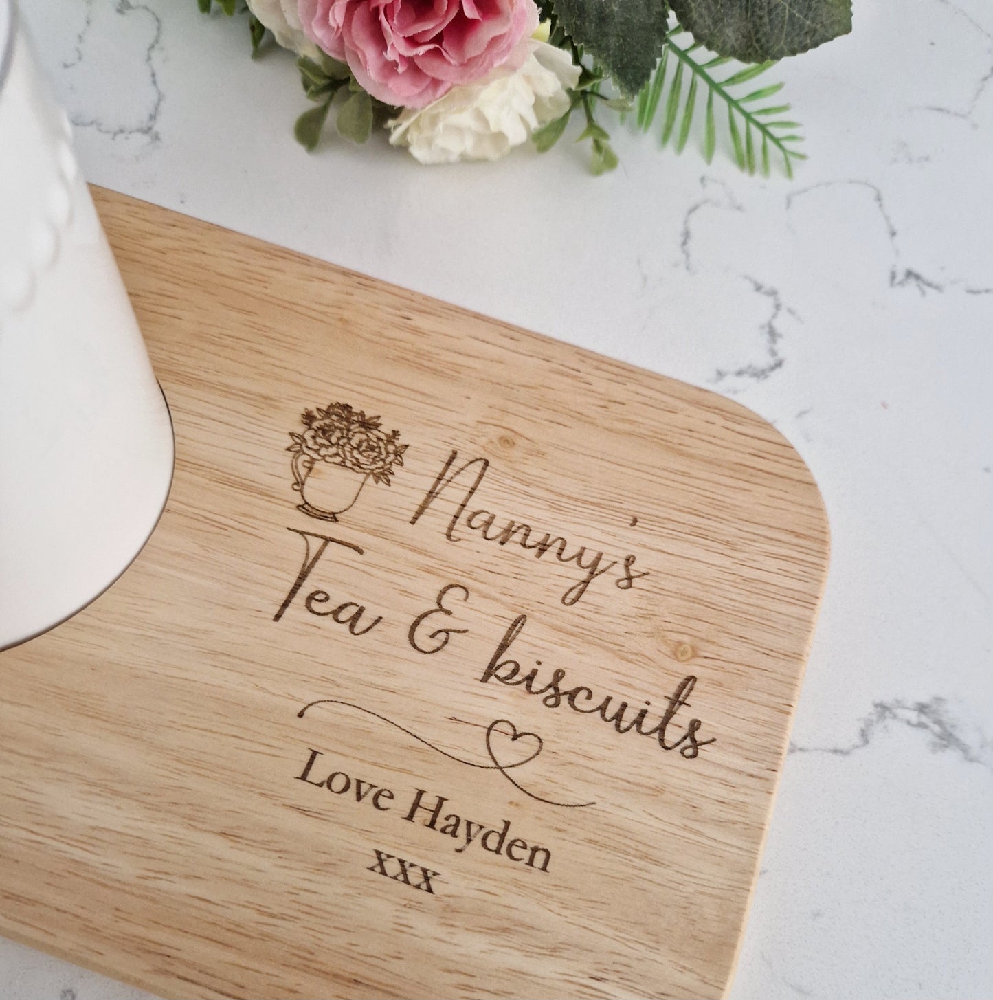 Personalised Tea & Biscuits Board