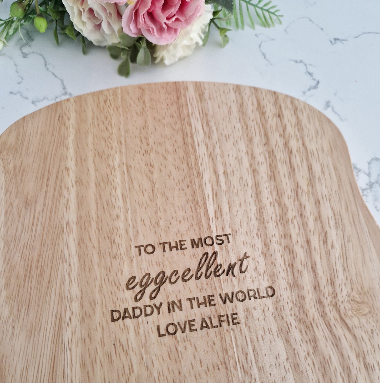 Toast Shaped Personalised Dippy Egg Board