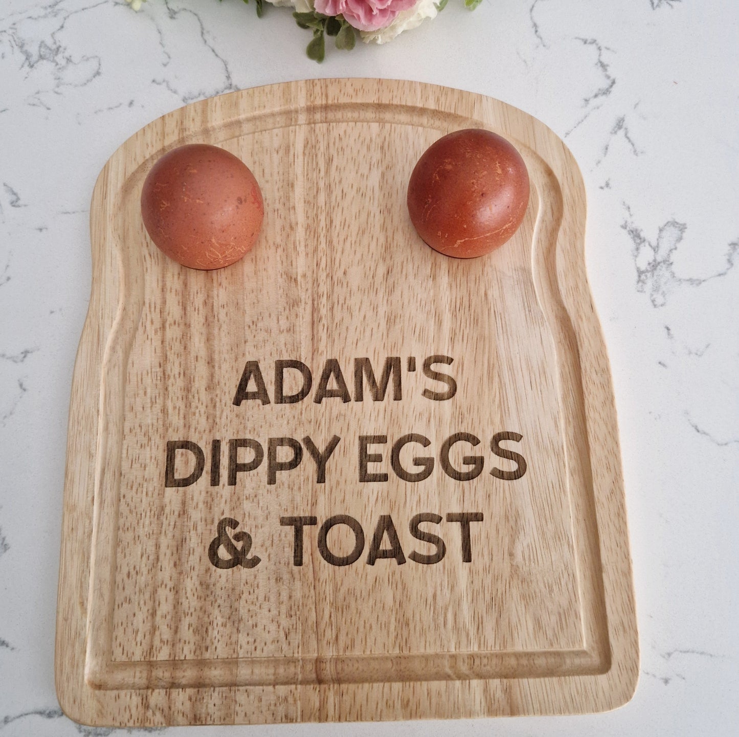 Toast Shaped Personalised Dippy Egg Board