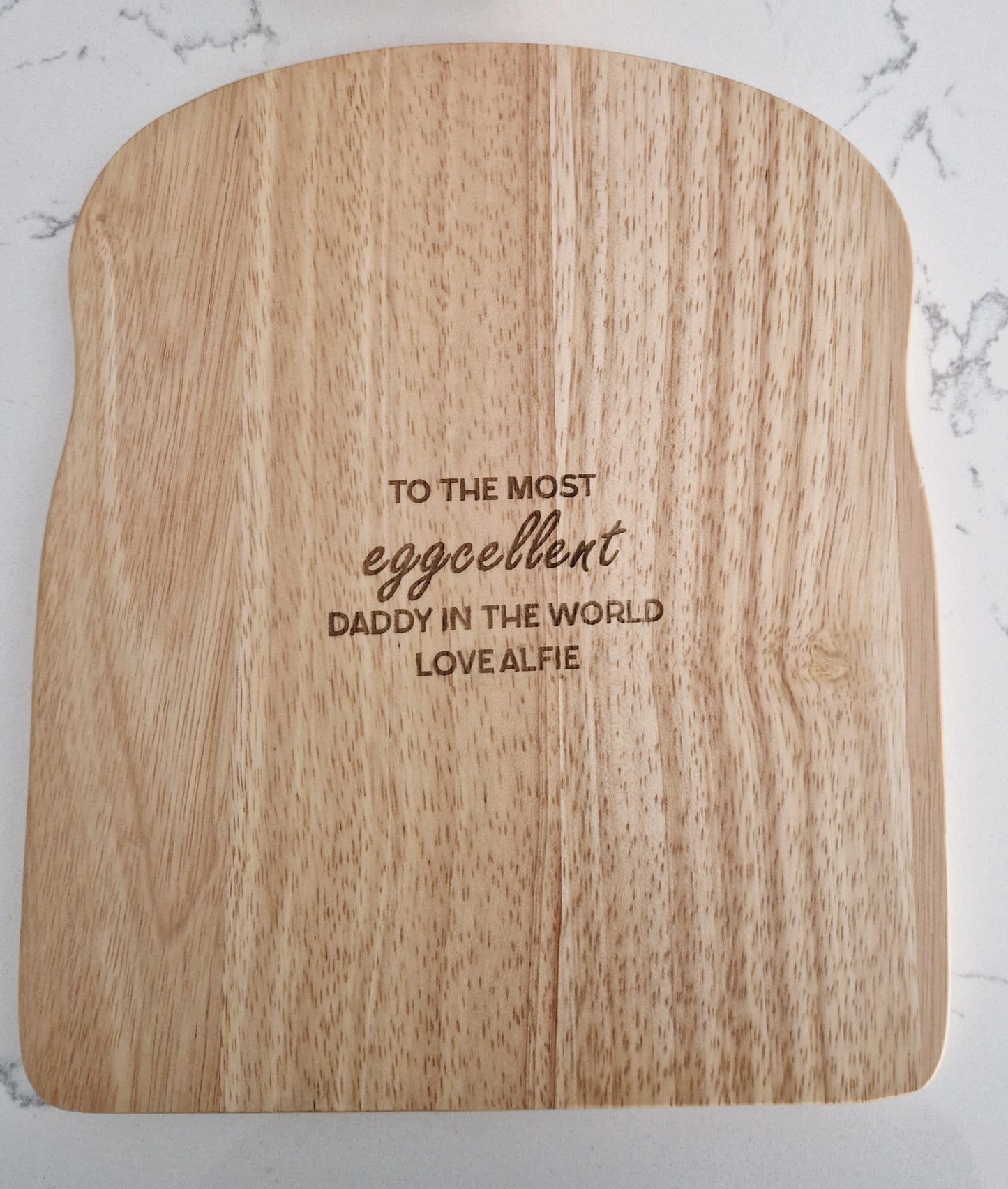 Toast Shaped Personalised Dippy Egg Board