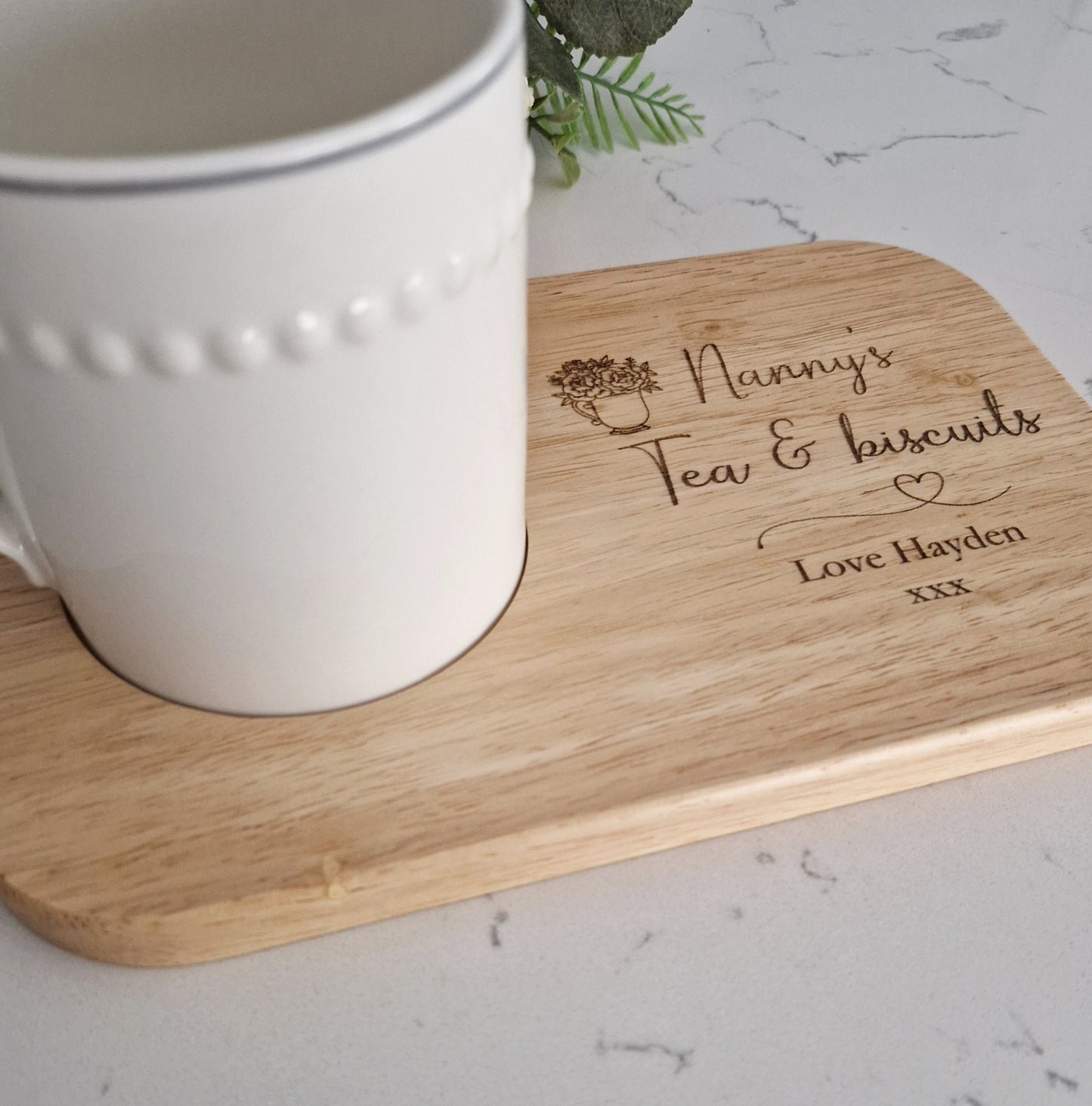 Personalised Tea & Biscuits Board