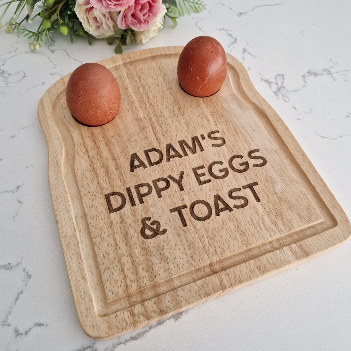 Toast Shaped Personalised Dippy Egg Board