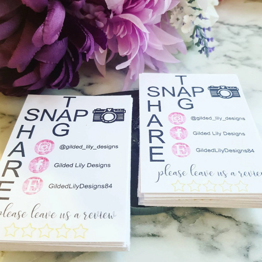 Custom Snap, Tag, Share Cards